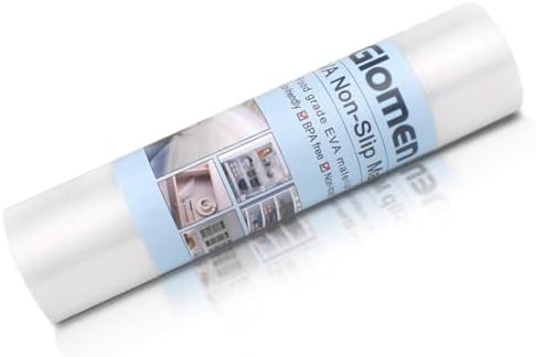 Glomen Shelf Liner, Non-Slip Cabinet Liner, Washable Oil-Proof for Kitchen Cabinet, Shelves, Refrigerator, Storage, Desks, 12 Inches x 10 FT, Non Adhesive Drawers Liner (12 Inches x 10 FT)… - Image 4