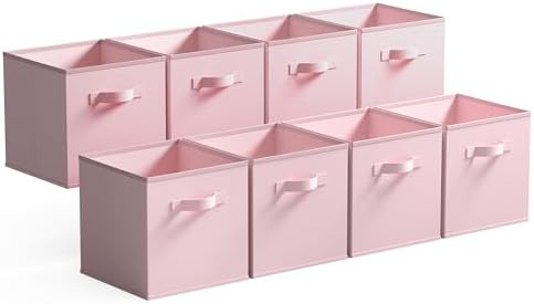 GRANNY SAYS Pink Cube Storage Bins, 13x13 Storage Cube Organizer, 8-Pack by GRANNYSAYS