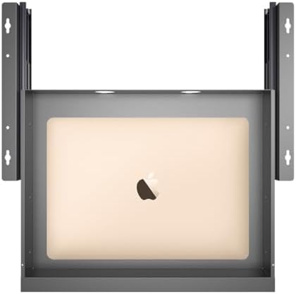 Under Desk Mounted Sliding Pull-out Drawer W 19.2" x D 13.4" - Image 4