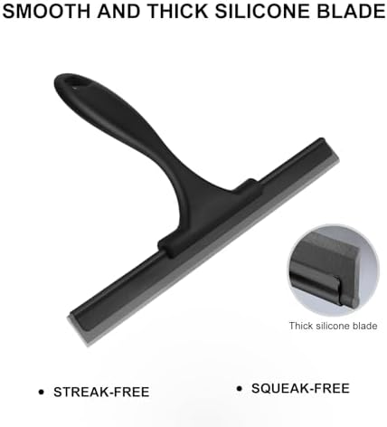 SetSail Squeegee for Shower Glass Door, 10 Inches, Black - Image 4