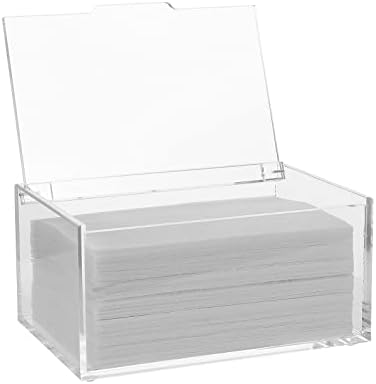 rejomiik Acrylic Dryer Sheet Holder, Dryer Sheet Dispenser with Lid, Clear by rejomiik