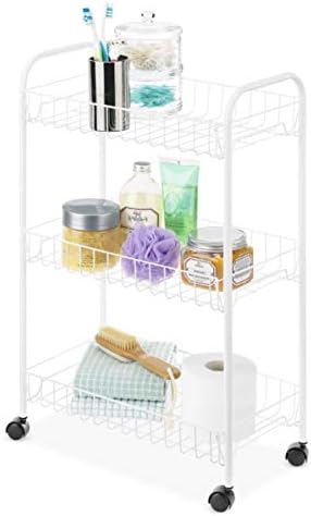 Whitmor Small Household Cart, White - Image 3