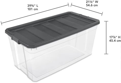 Sterilite Modular Stacker Box with Latching Lid, 200 Quart, 6-Pack - Image 4