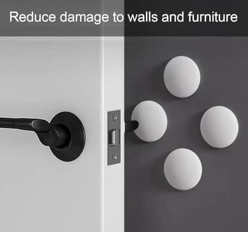Door Stoppers Wall Potector for Door Knob Silicone Door 2" 6PCS - Image 4
