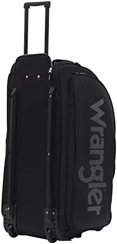 Wrangler Wesley Rolling Duffel Bag, Black, Large 30-Inch - Image 4