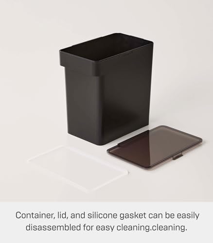 YAMAZAKI Home Pet Food Storage Container, Airtight, Lid and Handle, Black - Image 6