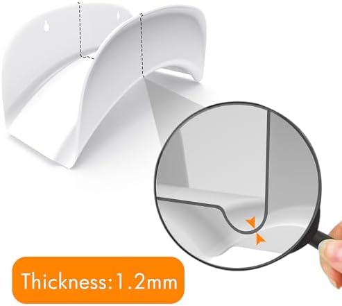 Gardzen 2-Pack Steel Wall-Mounted Heavy Duty Black Hose Bracket, Car Hose Holder, Carrier, Support for Garden Hose Hanger - Image 3