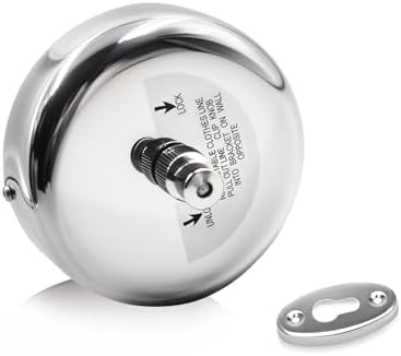 Wall Mounted Retractable Clothesline(Sliver) by SWETON
