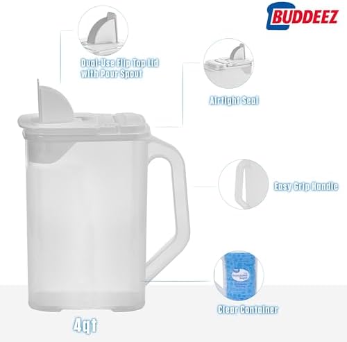Buddeez Kitchen Pantry Container - Easy Grip Handle for Mess Free Use - Image 5