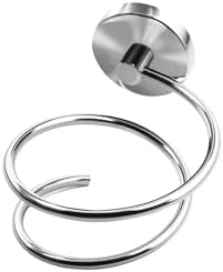 Bathroom Hair Dryer Holder Hair Care Tools Holder Wall Mount Chrome Finished Stainless Steel-Silver by SWETON
