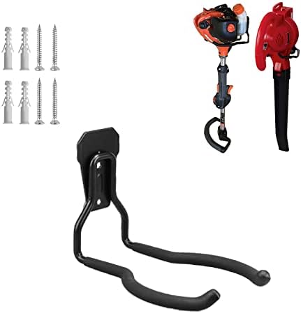 Garden Power Tool Hanger, Garage Wall Hooks, Weedeater Rack, String Trimmer Hanger, Utility Hooks for Garage Tool Organizers and Storage - Black-1 Pcs by Juformin