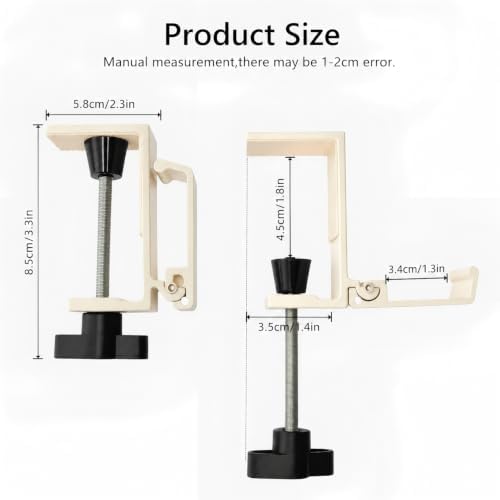 JAKO Headphone Stand for Desk, Aluminum Alloy Foldable Headphone Holder - Headset Stand Hook Mount, PC Gaming Headset Holder Under Desk Clamp for Office, Computer, Student Class Table (Beige) - Image 6