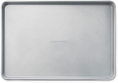 Amazon Basics Ceramic Nonstick Baking Sheet & Cooling Rack Set, Dishwasher Safe, Oven Safe, Half Sheet Size, Gray, 1-Pack - Image 5