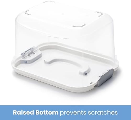 Elsjoy 8 Pack 5.5 Quart Plastic Storage Bins with Lid and Handle, Clear Latch Storage Box Stackable Organizing Bins, Lidded Storage Container for Home, Office - Image 6