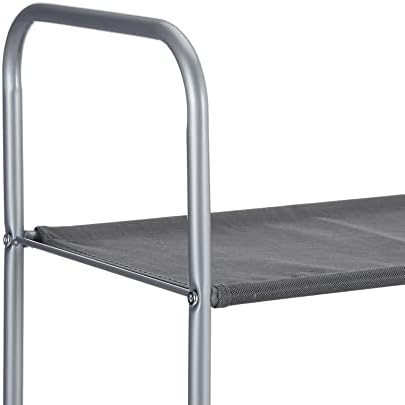Amazon Basics Freestanding Closet Organizer with Fabric Bins, Drawers and 3 Shelves, Easy to Assemble, Grey, 32.7" x 12.2" x 31" - Image 5