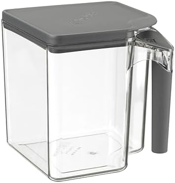 Polder Handle-It Canister, BPA-Free Plastic, Stackable Kitchen Storage Container, Air-Tight Food Storage Solution for Pantry, Counter, and Refrigerator Organization, 2.75-Quart by PolderProductsLLC