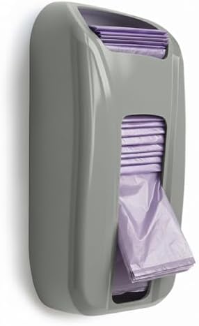 KICHLY Plastic Bags Holder, Durable Grocery Plastics Dispenser, Storage Organizer & Saver for Grocery, Shopping & Trash Bags, Wall Mount, Grey by KICHLY