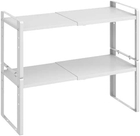 2 Pack Width Expandable Kitchen Cabinet Organizer Shelves by Unknown
