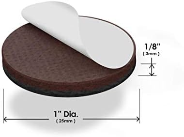 GorillaPads 1 Inch Non-Slip Furniture Pads/Gripper Feet Skids (Set of 32) Self Adhesive Rubber Floor Protectors, Round, Black, CB147-32 - Image 6