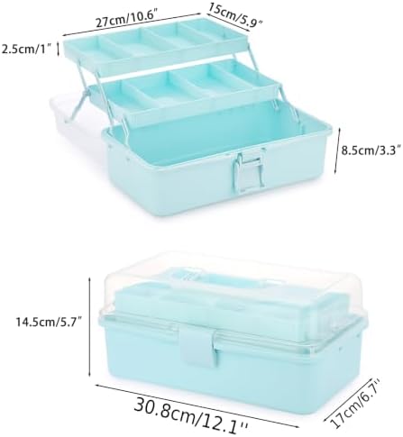 BTSKY 3-Layer Plastic Dividing Storage Box Craft Organizer and Storage - Image 4
