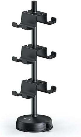 MANMUVIMO Headphone Controller Storage Stand Holder with Anti-Slip Stable Suction Cup 3 Tiers, Universal Storage Display Stand for Desk Compatible for PS5/PS4/Xbox Series/Xbox One by MANMUVIMO