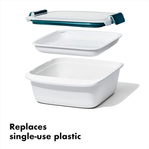 OXO Good Grips Prep & Go Food Storage Salad Container - 6.3 Cup, Teal - Image 5
