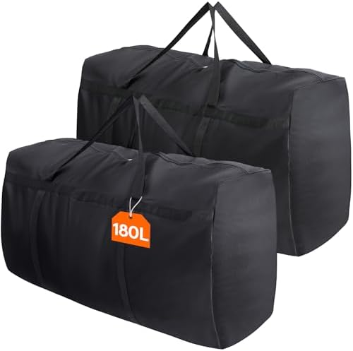 Lifewit 180L Extra Large Storage Duffle Bag for Travel, Camping, 2 Packs by Lifewit