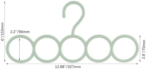 Coshar 5 Pack Scarf Hanger Holder Scarf Storage Organizer for Ties Belts - Image 2