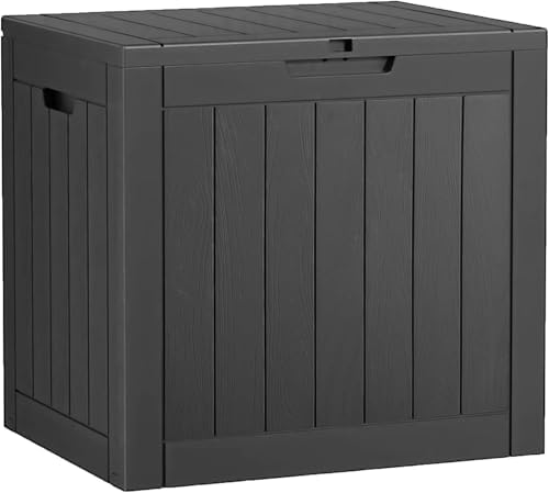 Outdoor Storage Box Waterproof, 32 Gallon Deck Box for Patio Storage by WTFGO