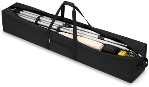 1 Pcs 46 x 12.5 x 12.5 Inch, 120 L Large Storage Duffle Bag Black by Hubeii