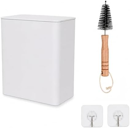Magnetic Lint Bin with Lid for Laundry Room (Lint Remover Set) by Bronkeeper
