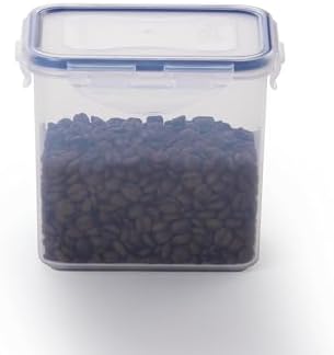 LOCK & LOCK Easy Essentials Storage Food Storage Container Set / Food Storage Bin Set - 4 Piece, Clear - Image 3