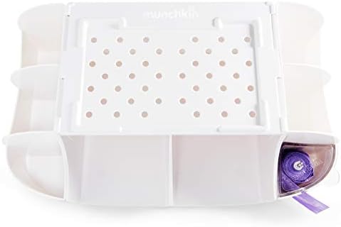 Munchkin® Diaper Caddy Organizer for Changing Table, Green/White - Image 5