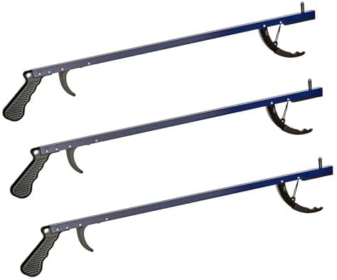 Cubii Health Reacher, Grabber Pickup Tool, Trash Picker Upper, Blue, 3-Pack by Cubii