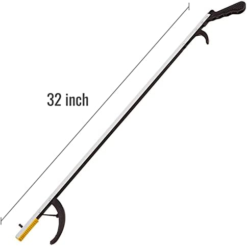 DMI 2 Pack, 32 Inch Reacher Grabber PickupTool for Seniors, Disabled or After Surgery, Claw Reaching Assist Tool, Trash Grabber Arm Extension, Non-Folding Grabbers for Seniors, Magnetic Claw - Image 2