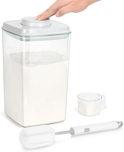 Flour Sugar Storage Container 4.2 Qt Tall Airtight Food Container & Scoop by TBMax
