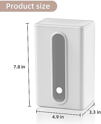 SUBEKYU Magnetic Dryer Sheet Holder Container Dispenser,Plastic,Cream White - Image 2