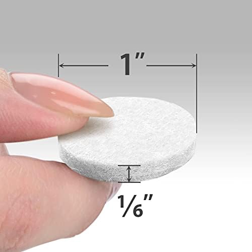 Felt Furniture Pads X-Protector - 48 PCS 1" - Premium Felt Pads (White) - Image 3