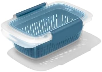 OXO Good Grips Prep & Go Food Storage Container with Colander - Ocean Blue by Unknown
