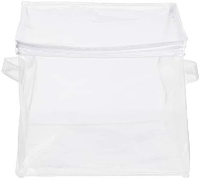 Amazon Basics Clear Zippered Storage Bags for Closet Organization, Stackable Clothing and Linen Storage Containers, 6-Pack - Image 2
