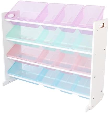 Humble Crew Kids Toy Organizer with 16 Bins, 4 Tier Storage for Playroom by HumbleCrew