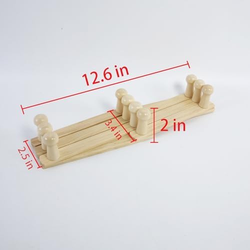 AMAPON Accordion Wall Hanger Expandable Coat Hat Rack 10 Peg Hook Mug Cap - Image 3