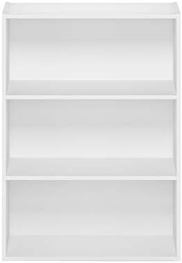 Furinno LUDER 3-Tier Book Shelf, Kids Bookshelf, Plain White - Image 6