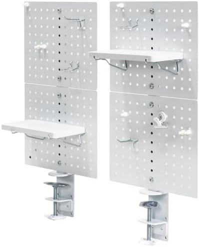 VIVO White Clamp-on 20 x 24 inch Desk Pegboard, PP-DK24W by VIVO
