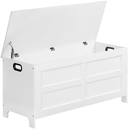 MAHANCRIS Storage Bench, 39.4" Storage Chest, Toy Box with Safety Hinges by MAHANCRIS