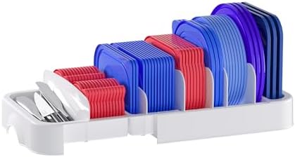 Lid Organizer for Kitchen Cabinet, Expandable Holder, 10 Dividers by Unknown