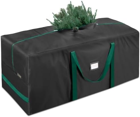 BALEINE 9 ft Christmas Tree Storage Bag, Heavy Duty 900D Oxford Fabric with Reinforced Handles and Dual Zippers Wide Opening, Extra Large Storage Container for Trees and Decorations (Black) by BALEINE