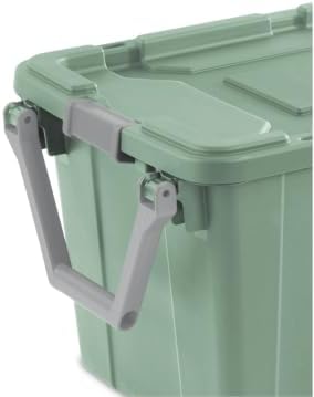 Storage Bins with Lids 2 Pack, 40 Gal Wheeled Tote, Green Sage, Heavy Duty - Image 5