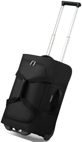 Hanke Rolling Duffle Bag with Wheels, 21 Inch Soft Side Carry On Luggage by Hanke