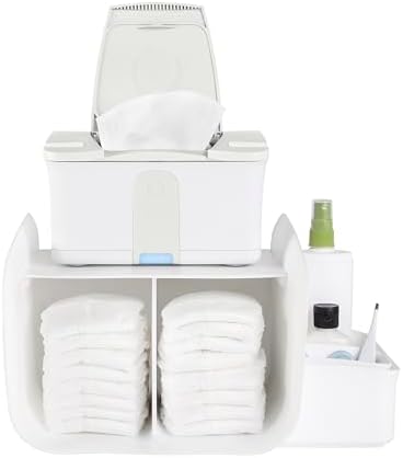 Ubbi Tabletop Diaper Caddy, Diaper Storage, Caddy Organizer, White by Unknown